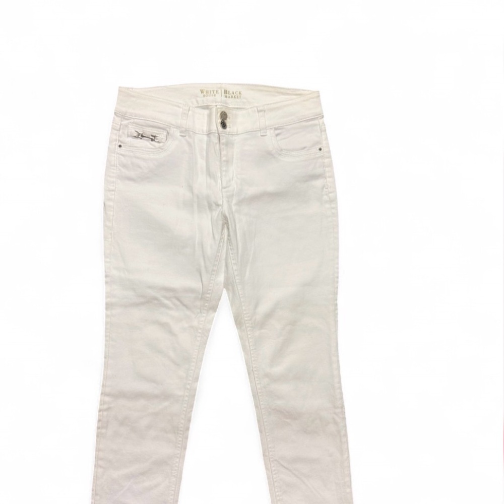 White House Black Market Slim White Skinny Jeans